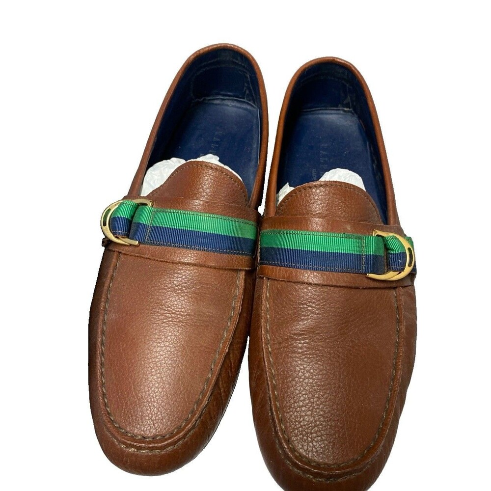 Ralph Lauren Hemming Polo Tan/Calf/Ribbon Size 11D